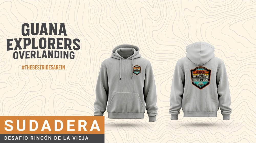 Sudadera Guana Explorers Overlanding — Colección Desafío Rincón de la Vieja