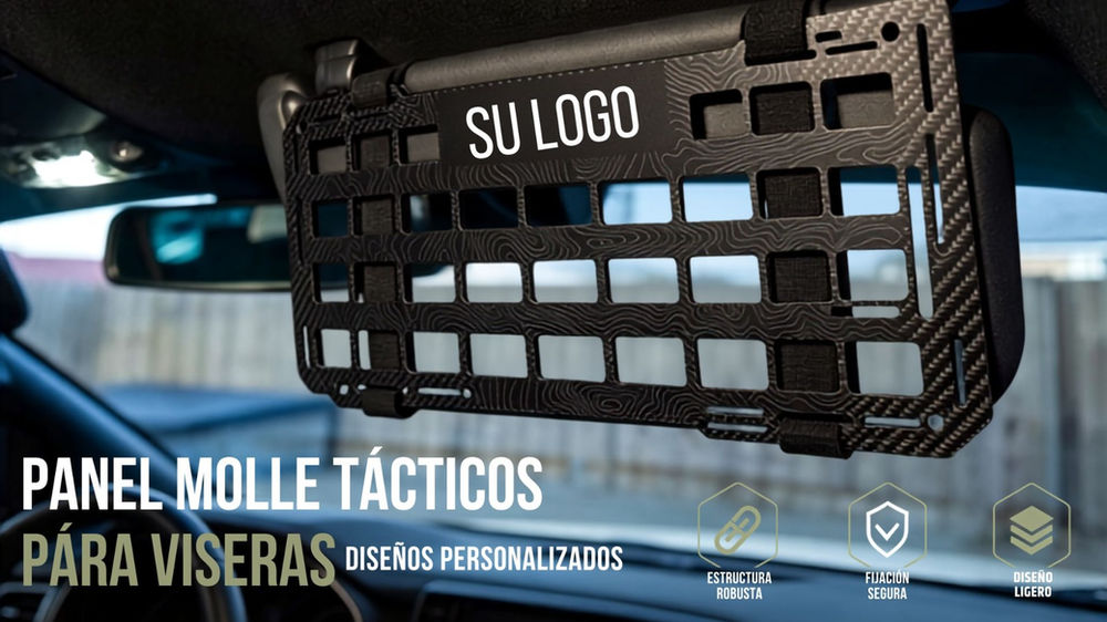 Panel Molle Tácticos para Viseras
